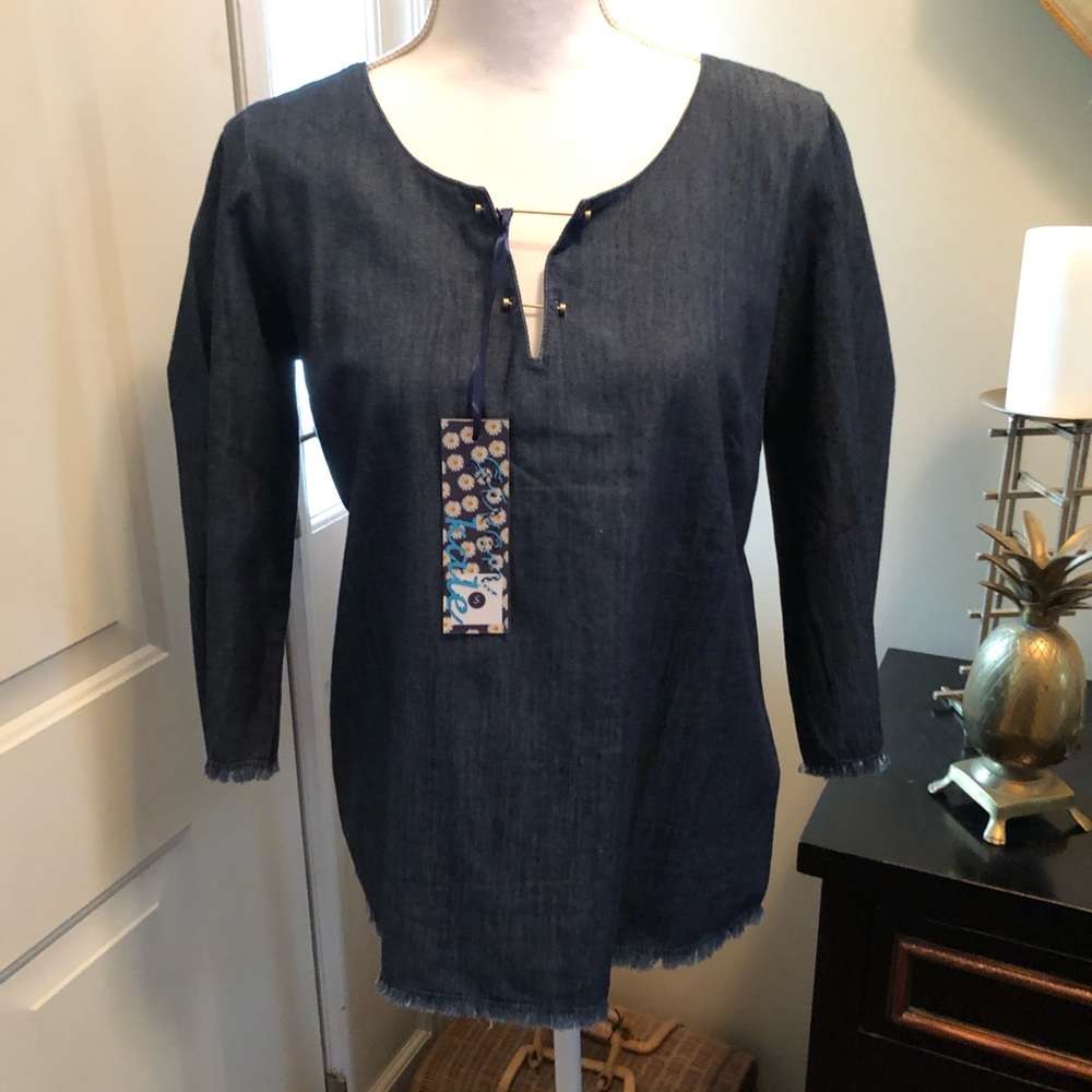 Given Kale Denim Shirt